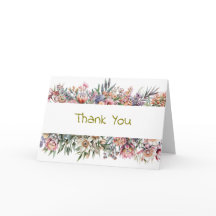 Floral Thank You Card