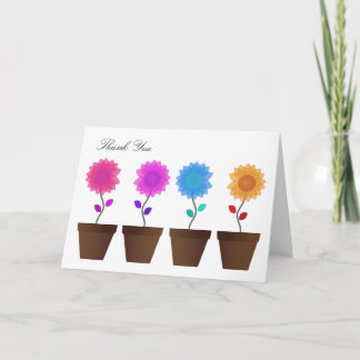 Cartão De Agradecimento Floral Thank You Cards