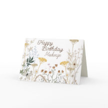 Floral Wildflower Rustic Boho Whimsday