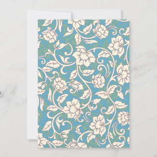 Cartão De Agradecimento Flores amarelas e azuis