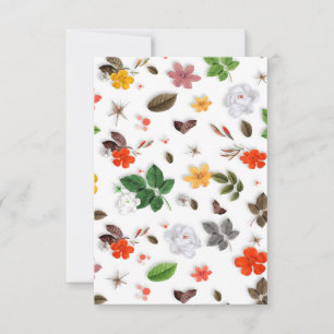 Cartão De Agradecimento Flores Amarelas e Rosas Brancas 15