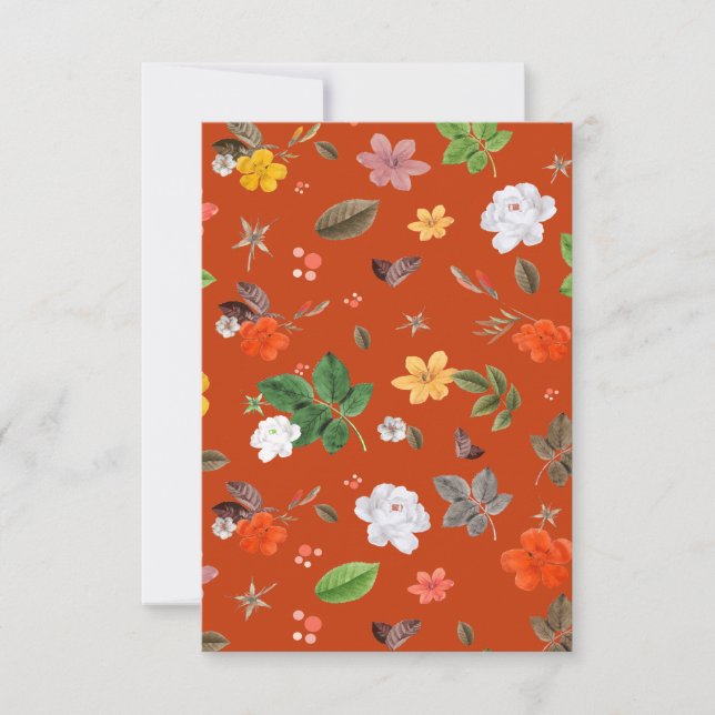 Cartão De Agradecimento Flores Amarelas e Rosas Brancas 9 (Frente)