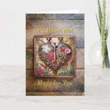 Flores de Batom Coração Série Steampunk
