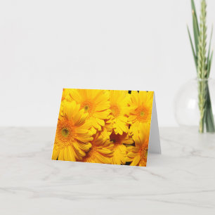 Cartão De Agradecimento Flores de Girassol Amarelo Floral - Olá, Amor