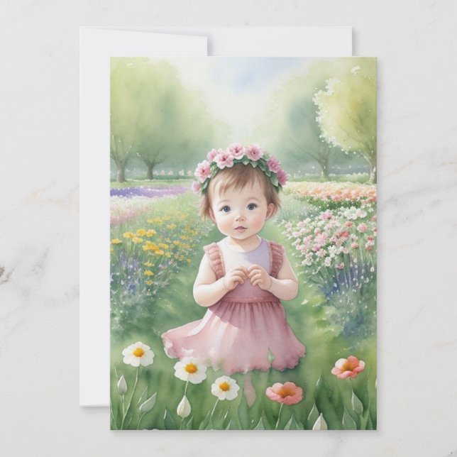 Cartão De Agradecimento Flores de Springtime (Frente)