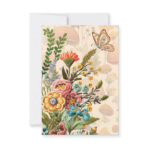 Flores e Cogumelo Obrigado Nota