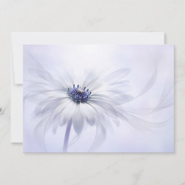 Cartão De Agradecimento Flores | Flor pálida (Frente)