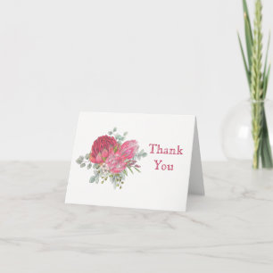 Cartão de Agradecimento Flores Protea