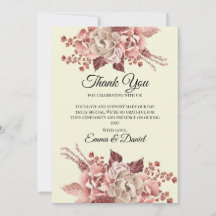 Flores Rusticas de Outono em Fundo Creme Aquarela