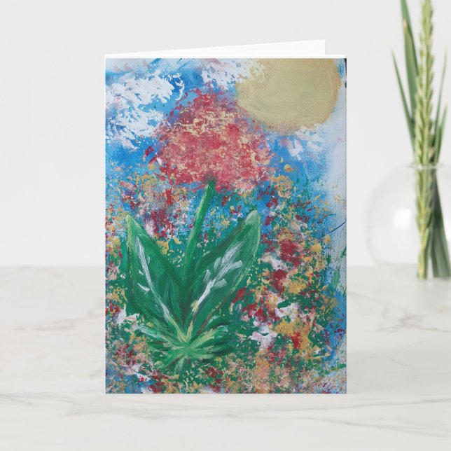 Cartão De Agradecimento Flores silvestres (Frente)