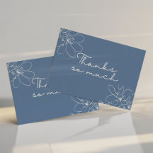 Flores Silvestres Desenhadas à Mão "Muito Obrigado