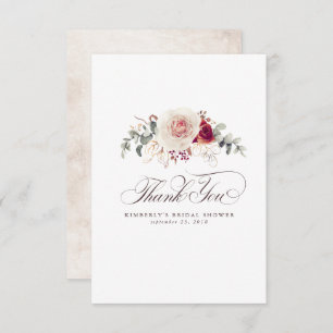 Cartão De Agradecimento Flores Terrestres Pouco Obrigado