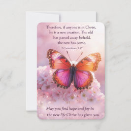 Cartão De Agradecimento Florescendo na Graça de Deus