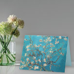 Cartão De Agradecimento Florestante de Amêndoa Vincent van Gogh<br><div class="desc">Uma bela arte, obrigado, nota carta com a pintura a óleo impressionista poste, Blossoming Almond Tree (1890), de Vincent van Gogh (1853-1890). As flores brancas e cor-de-rosa num brilhante fundo aqua. Verse dentro - Obrigado por ser tão gentil! Van Gogh fez esta pintura para seu irmão Theo celebrar o nascimento...</div>