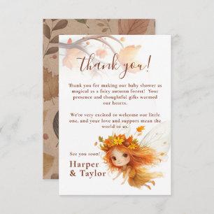 Cartão De Agradecimento Florestas de Leite de outono