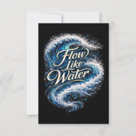 Cartão De Agradecimento Flow Like Water