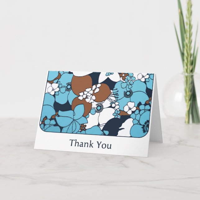 Cartão De Agradecimento Flower Posh (Frente)