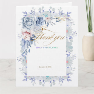 Cartão De Agradecimento Flowers card