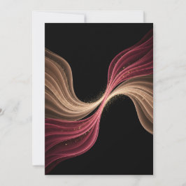 Cartão De Agradecimento Fluxo Eterno de Amor — Arte Romântica Abstrata
