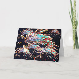 Cartão De Agradecimento Fogos de artifício sobre o Monte Olivet