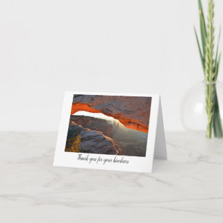 Cartão De Agradecimento Folded Thank You Card