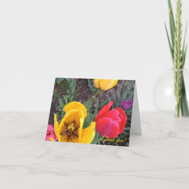 Cartão De Agradecimento Folded Thank You Card (Frente)