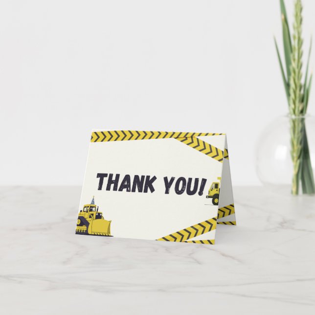 Cartão De Agradecimento Folded Thank You Card (Frente)