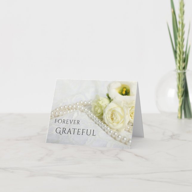 Cartão De Agradecimento Folded Thank You Card (Frente)