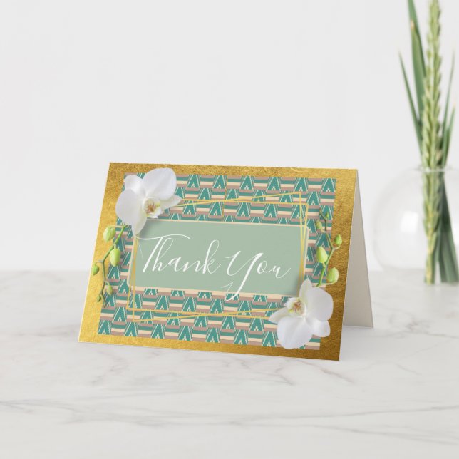 Cartão De Agradecimento Folded Thank You Card (Frente)