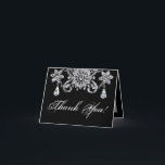 Cartão De Agradecimento Folded Thank You Card Diamond Jewelry Necklace<br><div class="desc">These adorable FOLDED thank you cards are perfect for thanking your guests for the gifts they brought, or even just for their company at your event. Perfect for a baby shower or birthday party! These are completely customizable and the poem can either be removed completely by simply deleting the text...</div>
