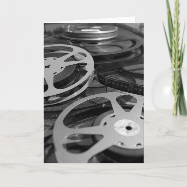 Cartão De Agradecimento Folha de filme / Obrigado de bobina de filme (Frente)