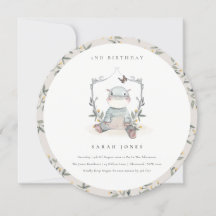 Folhagem Bonita De Hippo, Qualquer Idade De Aniver