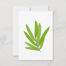 Cartão De Agradecimento Folhas do bambu