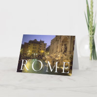 Fonte da Trevi à Noite | Roma, Itália | Obrigado