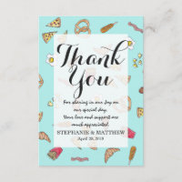 Foodie Watercolor Illustrations Pizza Fries Bacon