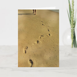 Cartão De Agradecimento Footprints of Love