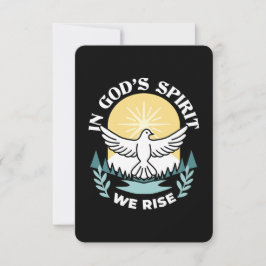 Cartão De Agradecimento Força Espiritual em Deus - Assustador do Cristão