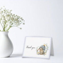 Cartão De Agradecimento Forest Friend Gender Neutral Thank You Card