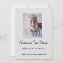 Forever in Our Hearts Photo Funeral Memorial