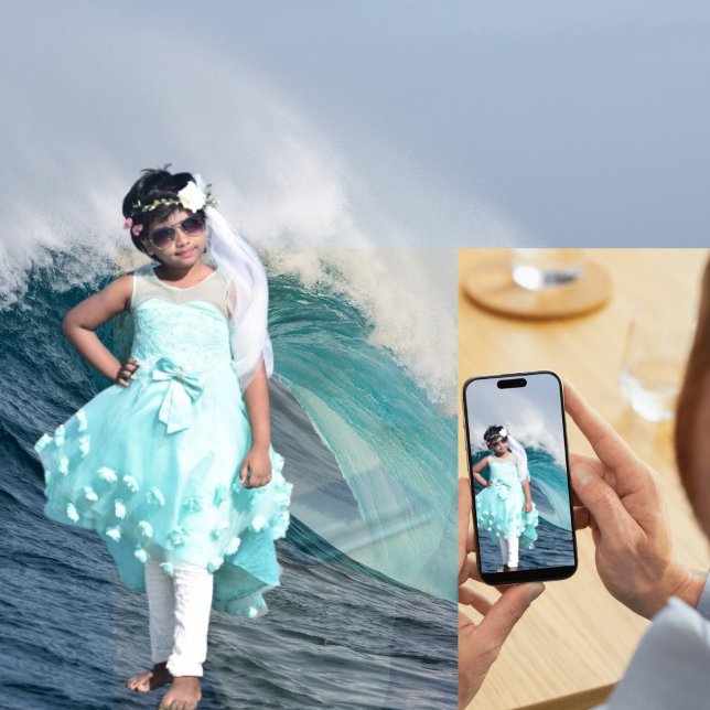 Cartão De Agradecimento Forever in Our Hearts Photo Funeral Memorial (Criador carregado)