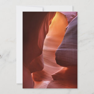 Cartão De Agradecimento Formações de Fenda do Antelope Canyon