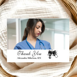 Cartão De Agradecimento Formando da Escola de Enfermagem do Arco Negro