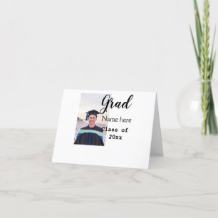 Cartão De Agradecimento formando foto felicitações adicione seu nome moder