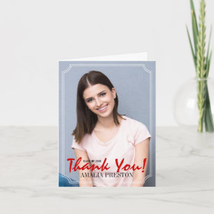 Cartão De Agradecimento formando vermelho e preto