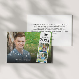 Cartão De Agradecimento Formatação de Foto da Sobreposição de Script Moder