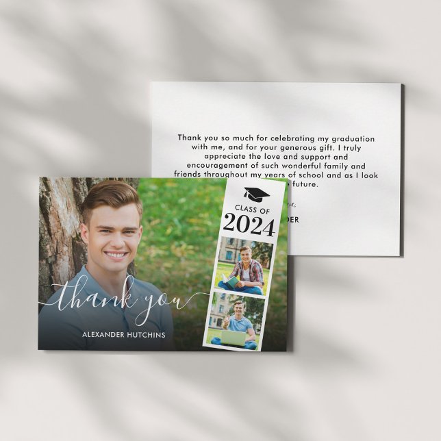 Cartão De Agradecimento Formatação de Foto da Sobreposição de Script Moder (Criador carregado)