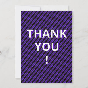 Cartão De Agradecimento Formatação de Tema de Futebol Roxo