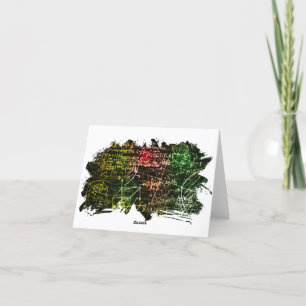 Cartão De Agradecimento Fórmulas no espaço matemático