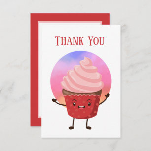 Cartão De Agradecimento Fornecedores de cupcakes bonitos ou padeiros Obrig