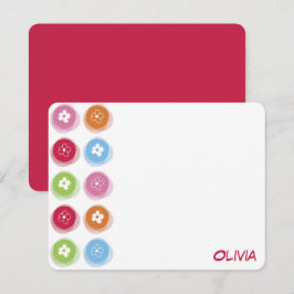 Cartão De Agradecimento Foto colorida divertida de margarida com pontos fe